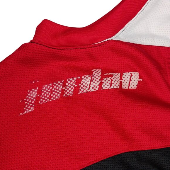 Air Jordan Jumpman Toddler Mesh Basketball Jersey Size 2T Red Black Sleeveless - Picture 3 of 9